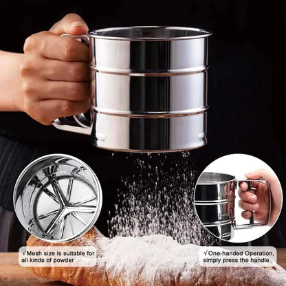 Stainless Steel Flour Sifter ( Atta Chhani)